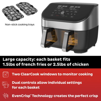 Instant Pot Vortex Plus XL 8 qt Air Fryer, Stainless Steel - EvenCrisp Technology - Image 5