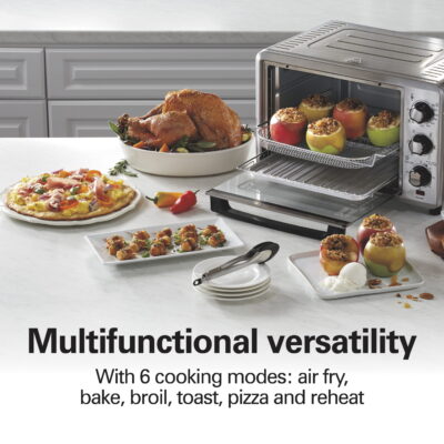 Hamilton Beach Sure-Crisp Air Fryer Toaster Oven, 6 Slice Capacity, Stainless Steel - Image 2