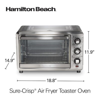 Hamilton Beach Sure-Crisp Air Fryer Toaster Oven, 6 Slice Capacity, Stainless Steel - Image 9