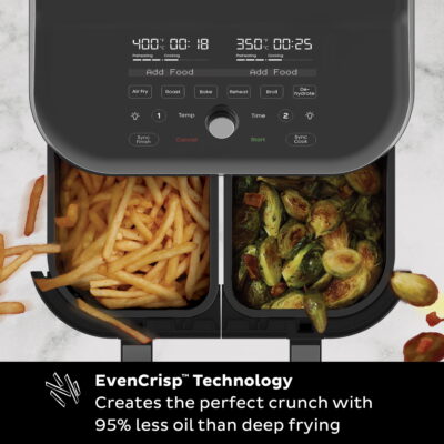 Instant Pot Vortex Plus XL 8 qt Air Fryer, Stainless Steel - EvenCrisp Technology - Image 3