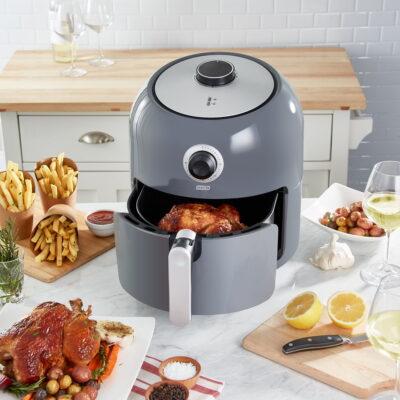 Dash Family Size Air Fryer with Temp Control , Nonstick Basket, Recipe Guide + Auto Shut off, 6 Quart - Grey - Image 3