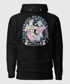 BOYFRIENDS. - EVERYBODY DESERVES LOVE UNISEX HOODIE