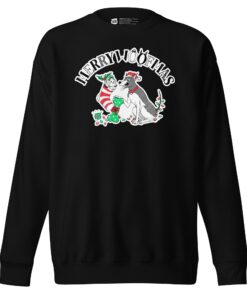 LOVE 4 A WALK - MERRY WOOFMAS UNISEX SWEATSHIRT