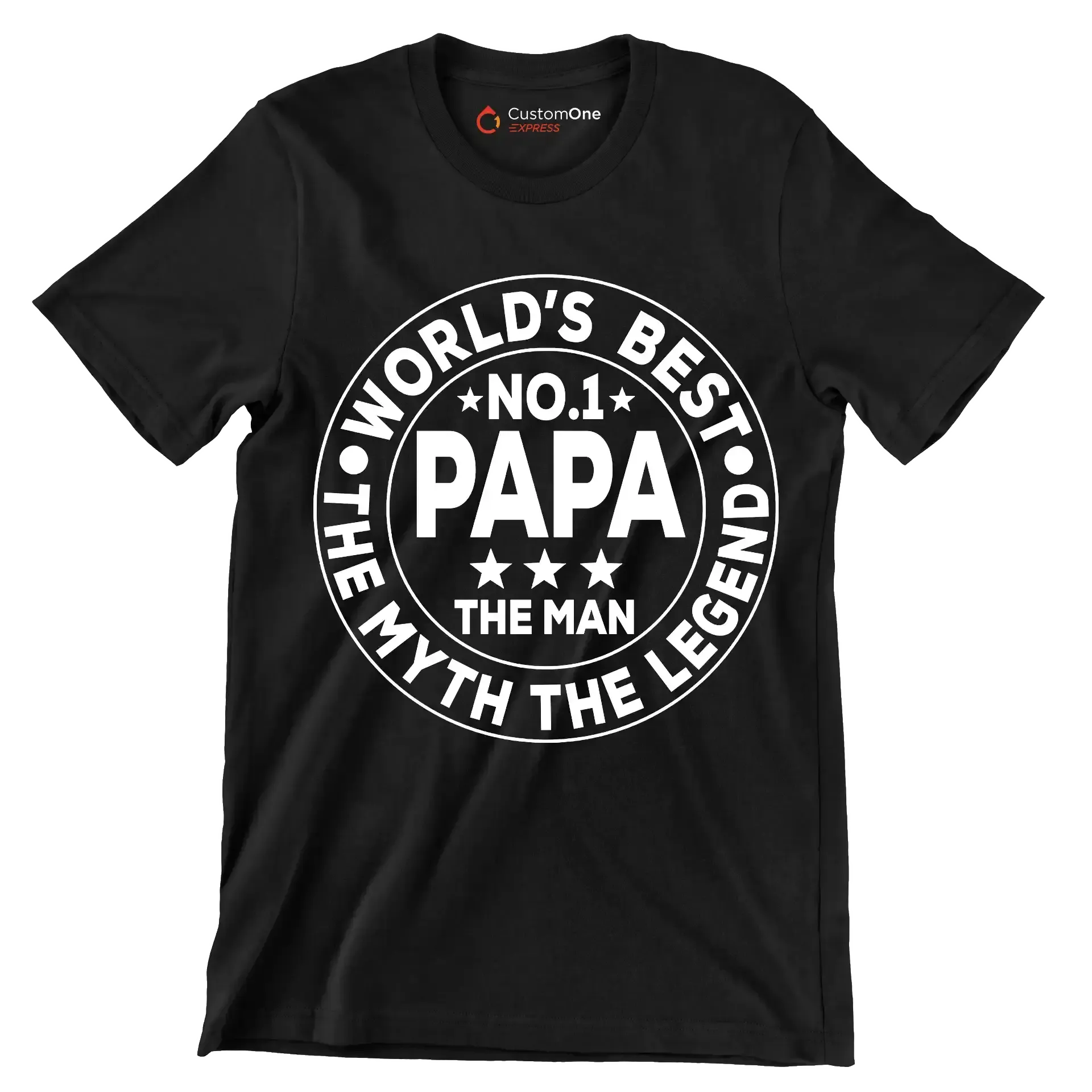 World_s best no.1 papa the man the myth the legend - T-Shirt